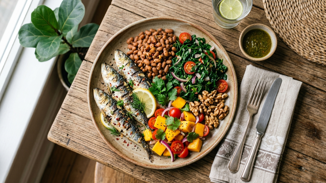 alimentation cerveau assiette coloree afrique